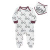 Harry Potter Sleeper with bibs - White, Newborn.