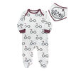 Harry Potter Sleeper with bibs - White, 12 Months.