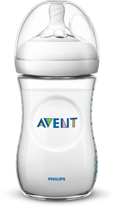 Biberon Philips Avent Naturel, transparent, 9 oz, emb. de 1.