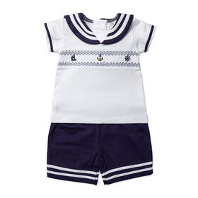 Rock a Bye Baby 2 Pièces Short Ensemble : Marine Nautique 