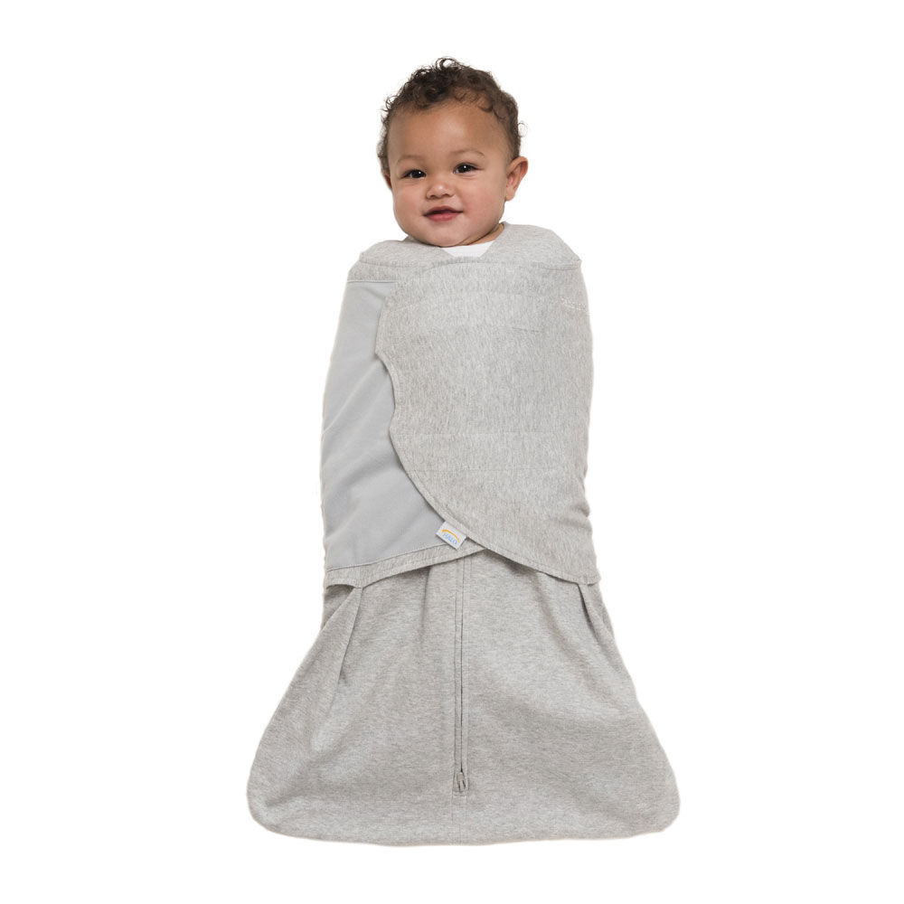 HALO Sleepsack Swaddle Gray M-Fleece Newborn