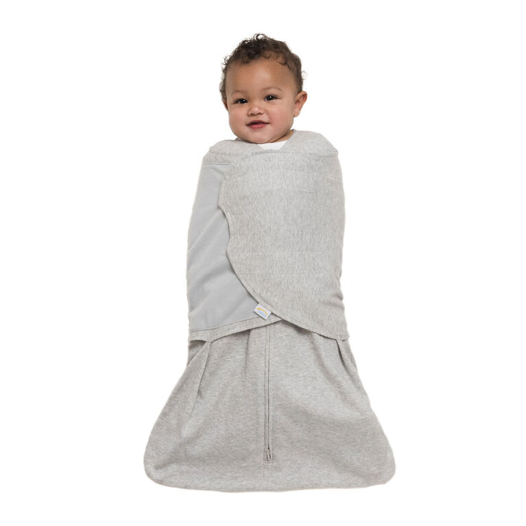 Couverture à Emmailloter HALO SleepSack - Coton - Heather Gray Petit 3-6 Mois