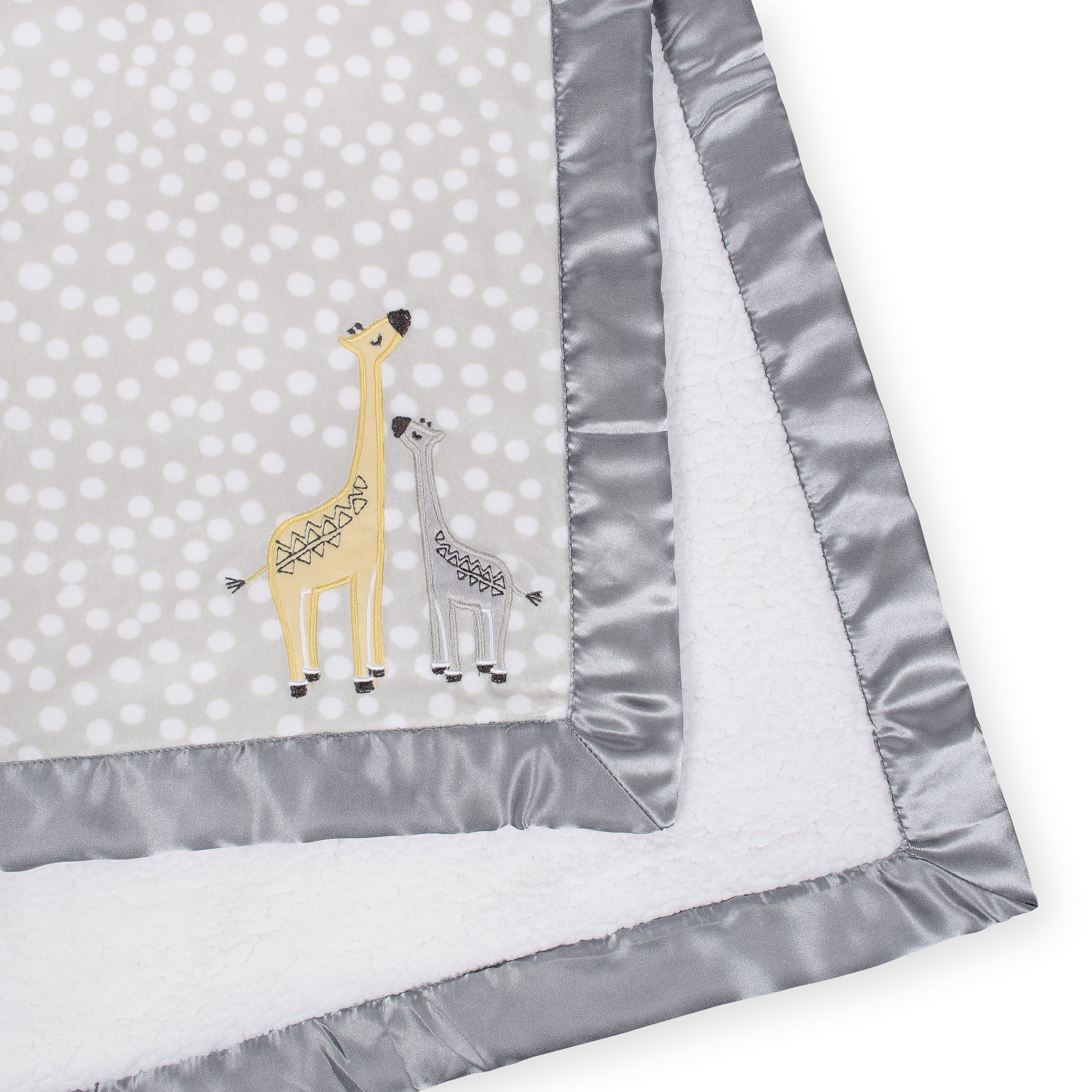 Just Born Just the Two of Us Collectiona Velboa Blanket Grey Babies R Us Canada