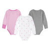 Nike 3 Pack Bodysuit Set - Grey