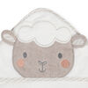 Koala Baby - 2-Pack Baby Hooded Towel & Mitt Set - Grey & White Lamb