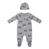 PL Baby Safari Dormeuse et Bonnet en Tricot Gris3M