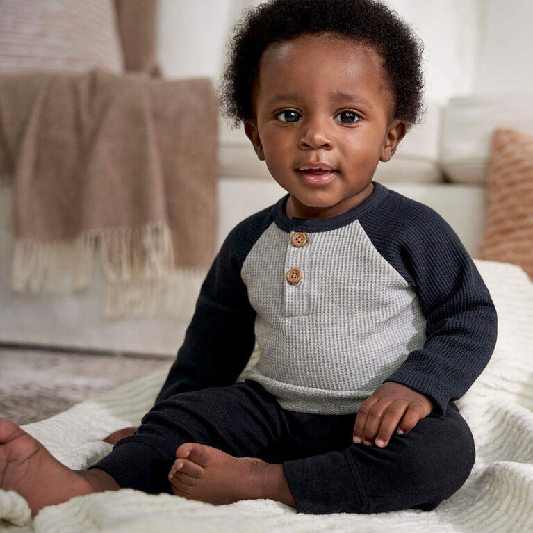 Gerber Childrenswear - Lot de 2 bodys - Rouge Noir Gris 6-9 mois