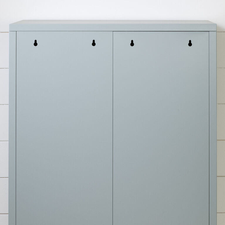 Crea Metal 2-Door Accent Cabinet Blue