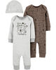 Carter's 3-Piece Jumpsuit & Cap Set Assorted - 3 Months