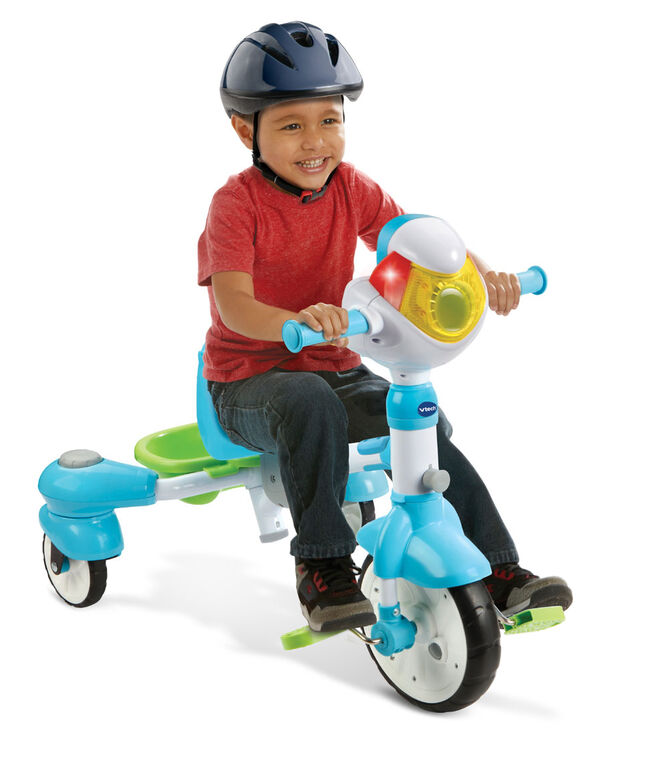 Tricycle Evolutif 4en1 avec Harnais de Sécurité Auvent Réglables  Garde-Corps Amovible pour Enfant/Bébé Mixte 1-6 ans Gris - Costway
