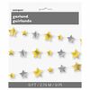 Guirlande D`Etoiles Argent Et Or 9Ft - Édition anglaise