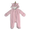 Rococo Sherpa Pramsuit - Pink, 0-3 Months