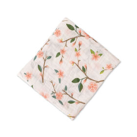 Red Rover - Cotton Muslin Swaddle Single - Peach Blossom - R Exclusive