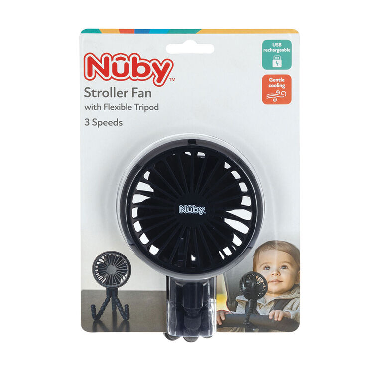 Ventilateur Portatif a pied flexible de Nuby - Noir