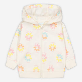 Rococo Kids Zip Hoody Floral