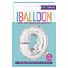 14" Silver Letter Balloons - Q
