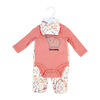 Sterling Baby 3 Piece Footed Set: Pink Elephant