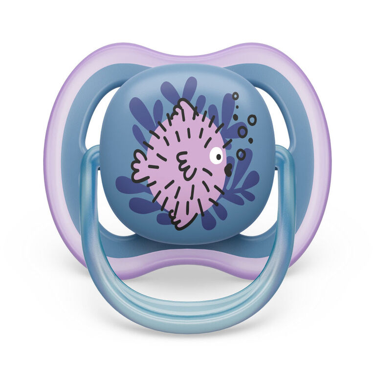 Avent Ultra Air Pacifier 6-18m fish /sea horse 2pk