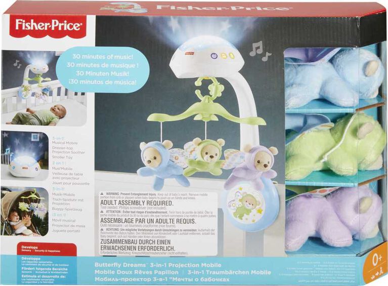 Fisher-Price Butterfly Dreams 3-in-1 Projection Mobile