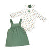 Baby Mode 3 Piece Jumper Set: Blue Floral