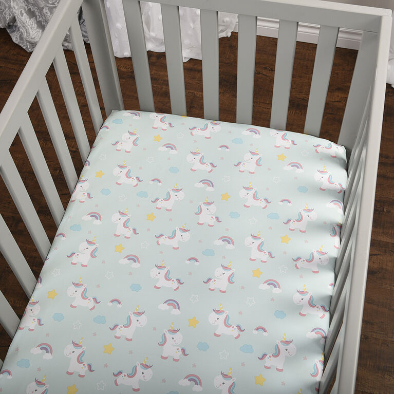 Baby's First by Nemcor, 2Pack Mini Crib Sheets, Unicorns Babies R Us