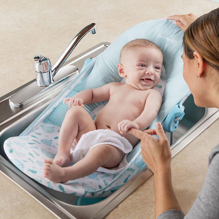 Summer Infant® Extra Large Deluxe Bather- Striped Whales