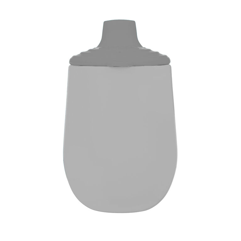 Nuby Silicone Sipper First Training Cup with Spout, 6 oz. - Grey