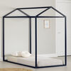Sweedi Twin House Bed Frame Navy Blue