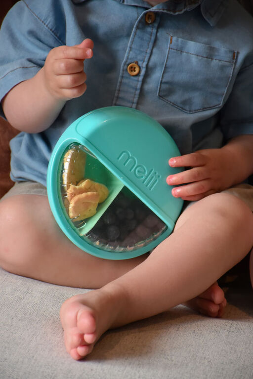 Spin Snack Container - Blue
