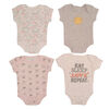 Koala Baby 4-Pack Bodysuit - Pink, Preemie