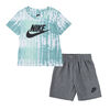 Nike  T-shirt and Short Set - Heather Grey - Size 3T