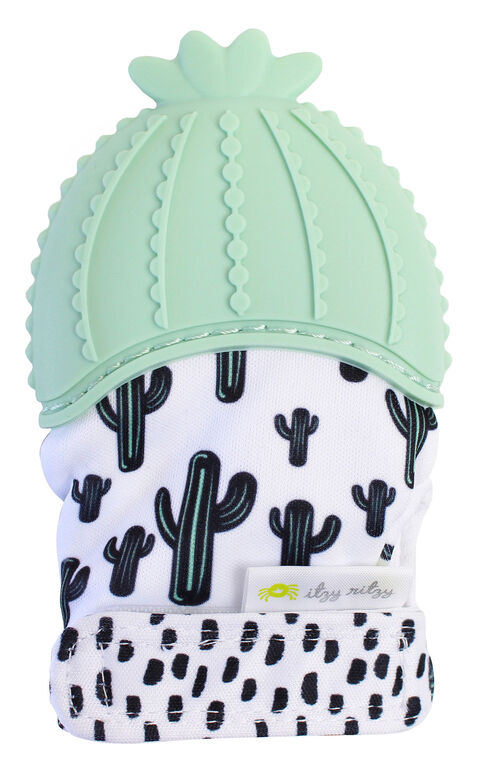 Gant de dentition Teething Happens d'Itzy Ritzy - Cactus.