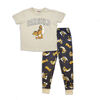 Garfield 2 Piece Pajama Set - Beige/Black M