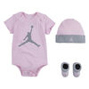 Jordan Jumpman Bodysuit, Booties, and Hat Set - Pink -  0/6 Months