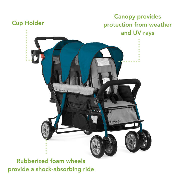 Gaggle Compass Trio 3-Seat Multi-Child Stroller