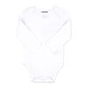 Naturelle Lot de 4 bodys à manches longues : blanc 3M
