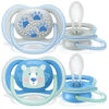 Ultra-Air Pacifier 6-18M Boy 4Pack (Paw/Bear)