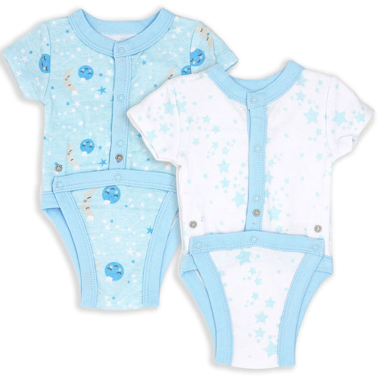 Necessities by Tendertyme Blue Star Diaper Vest- Preemie
