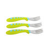Fourchettes Kiddy Cutlery de First Essentials par NUK™, paquet de 3- Vert.