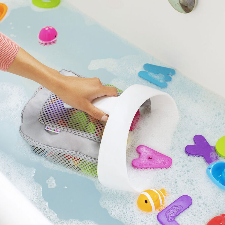 Poche de rangement pour jouets de bain Munchkin-Gris