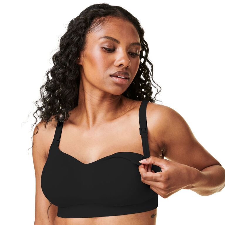 Bravado! Designs Soutien-gorge balconnet pour la maternité et l’allaitement Intrigue, Noir, Très grande