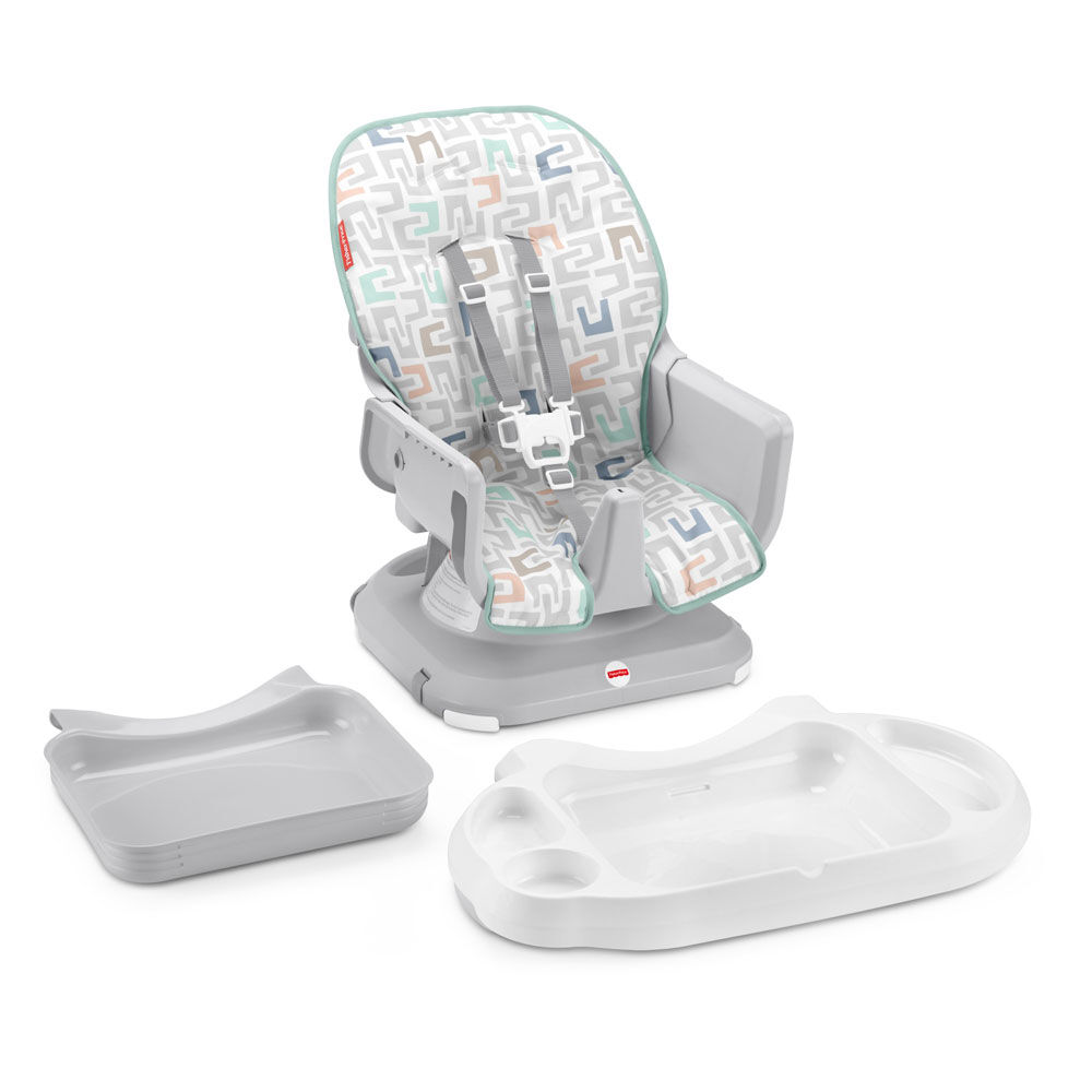 Fisher Price SpaceSaver Infant to Toddler High Chair Color Scoops