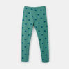 legging en coton biologique taille haute, 2-3a - vert