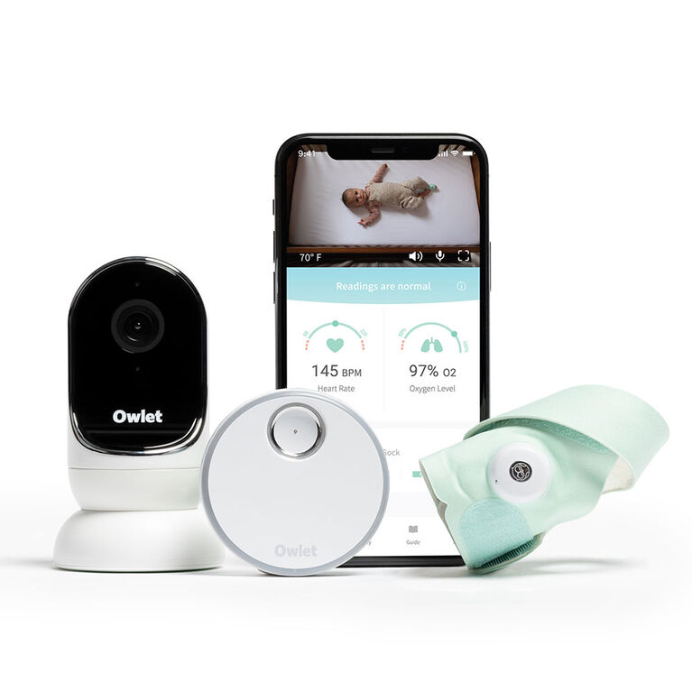 Duo d'interphones Owlet : Smart Sock et Caméra HD Génération 3