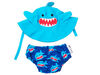 Zoocchini - Swim Diaper & Hat Set - Shark - Medium