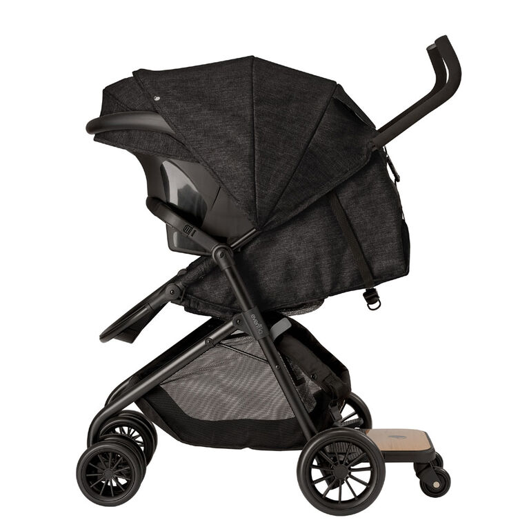 Evenflo Sibby Travel System with LiteMax Infant Car Seat, Charcoal