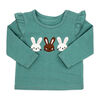 Baby Mode 3 Piece Legging and Headband Set: Team Bunnies 12M