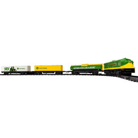 Lionel John Deere Battery-Operated Mini Diesel Train Set