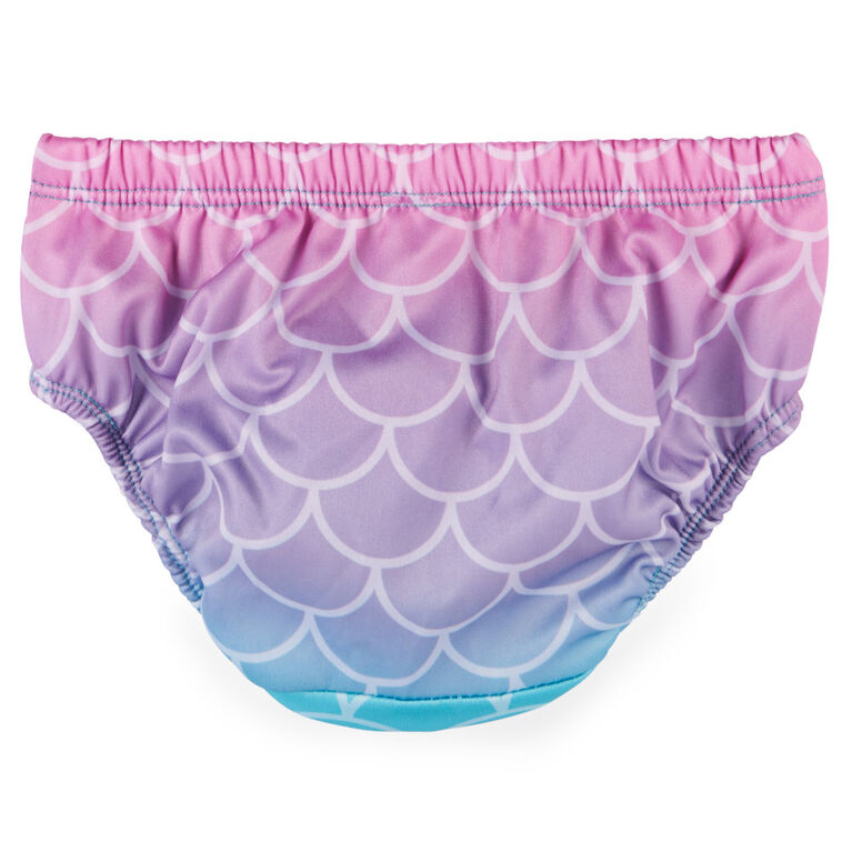Swimways, Couche de bain, couches de bain pour bébé pour la piscine, le lac et la plage, couches pour nouveau-nés et objets essentiels pour bébé, pour enfants de 6 à 8 kg (6 mois), sirène