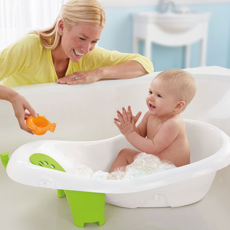 Fisher-Price 4-in-1 Sling 'n Seat Baby Bath Tub, Green